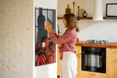 Mletá paprika magnetická popisovacia tabuľa