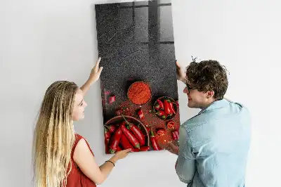 Mletá paprika magnetická popisovacia tabuľa