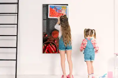 Mletá paprika magnetická popisovacia tabuľa