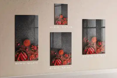 Mletá paprika magnetická popisovacia tabuľa