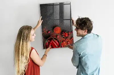 Mletá paprika magnetická popisovacia tabuľa