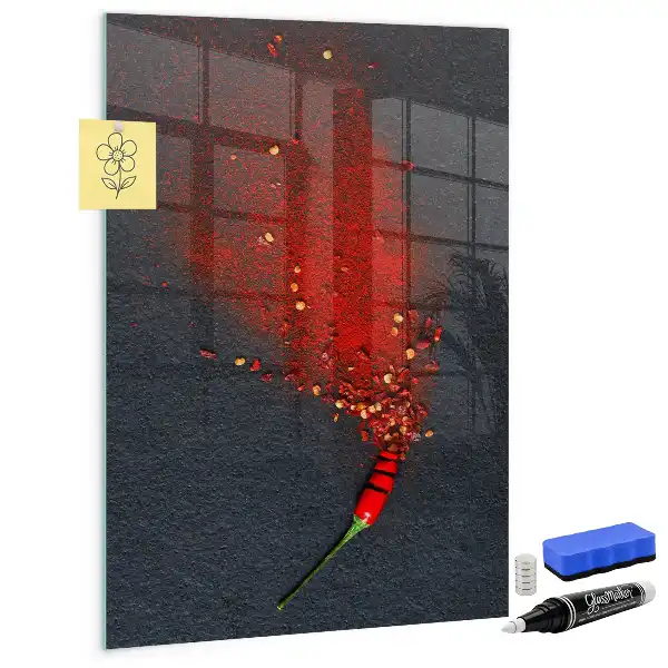 Magnetická tabuľa na kreslenie v prevedení mletá paprika
