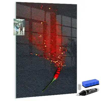Magnetická tabuľa na kreslenie v prevedení mletá paprika