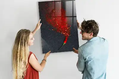 Magnetická tabuľa na kreslenie v prevedení mletá paprika
