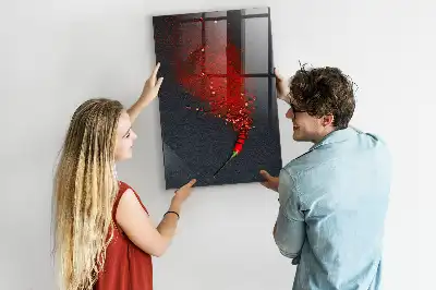 Magnetická tabuľa na kreslenie v prevedení mletá paprika