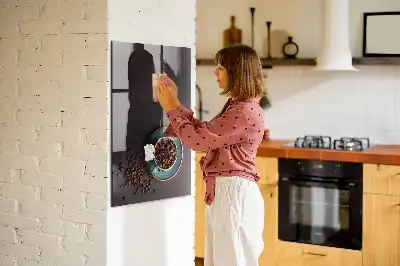 Magnetická tabuľa na kreslenie kávové zrnká
