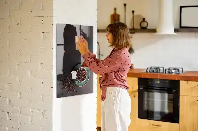 Magnetická tabuľa na kreslenie kávové zrnká