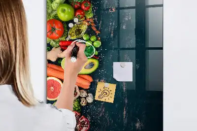 Magnetická tabuľa na kreslenie v dizajne vegánsky stôl