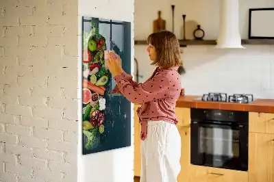 Magnetická tabuľa na kreslenie v dizajne vegánsky stôl