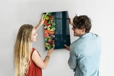 Magnetická tabuľa na kreslenie v dizajne vegánsky stôl