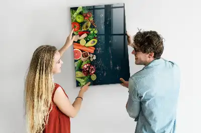 Magnetická tabuľa na kreslenie v dizajne vegánsky stôl