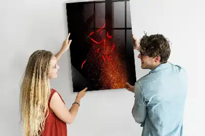 Magnetická popisovacia tabuľa Pálivé papričky