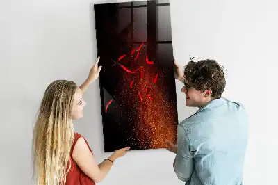 Magnetická popisovacia tabuľa Pálivé papričky