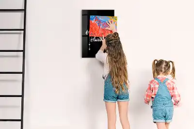 Magnetická popisovacia tabuľa vzor dobrodružstvo