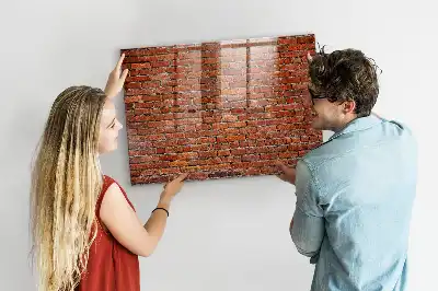 Magnetická popisovateľná tabuľa vzor starej tehlovej steny