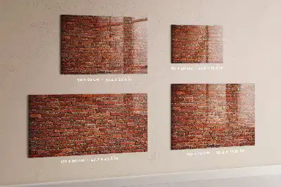 Magnetická popisovateľná tabuľa vzor starej tehlovej steny