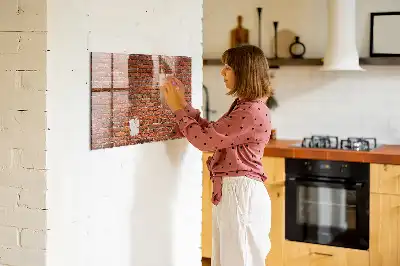 Magnetická popisovateľná tabuľa vzor starej tehlovej steny