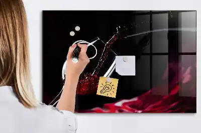Magnetická popisovateľná tabuľa víno