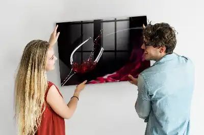 Magnetická popisovateľná tabuľa víno