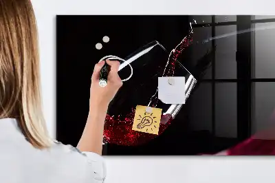 Magnetická popisovateľná tabuľa víno