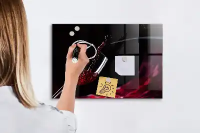 Magnetická popisovateľná tabuľa víno