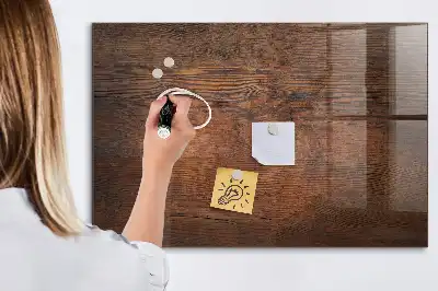 Magnetická popisovacia tabuľa vo vyhotovení staré drevo