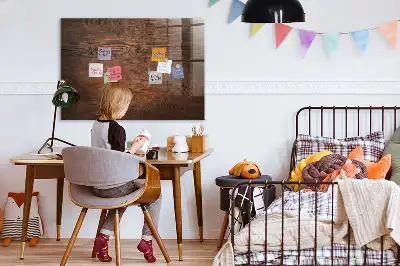 Magnetická popisovacia tabuľa vo vyhotovení staré drevo
