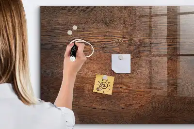 Magnetická popisovacia tabuľa vo vyhotovení staré drevo