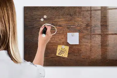 Magnetická popisovacia tabuľa vo vyhotovení staré drevo