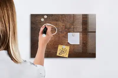 Magnetická popisovacia tabuľa vo vyhotovení staré drevo