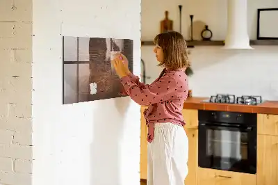Magnetická popisovacia tabuľa vo vyhotovení staré drevo