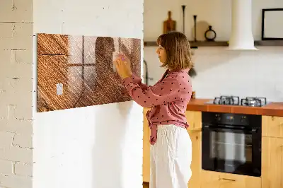 Magnetická popisovateľná tabuľa s dekoratívnym dreveným rámom