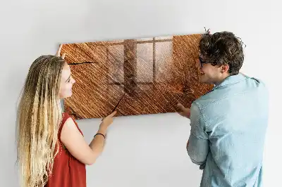 Magnetická popisovateľná tabuľa s dekoratívnym dreveným rámom