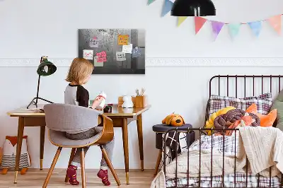 Magnetická popisovateľná tabuľa kovová