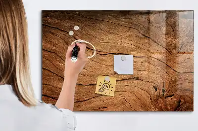 Magnetická popisovacia tabuľa v dizajne starého dreva