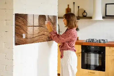 Magnetická popisovacia tabuľa v dizajne starého dreva