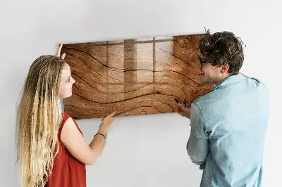 Magnetická popisovacia tabuľa v dizajne starého dreva