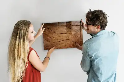 Magnetická popisovacia tabuľa v dizajne starého dreva