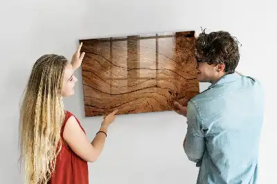Magnetická popisovacia tabuľa v dizajne starého dreva