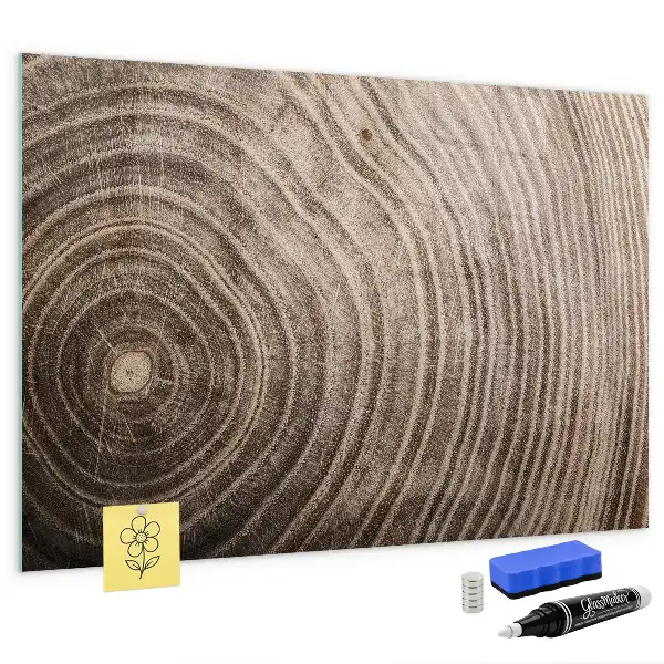 Magnetická popisovacia tabuľa v tvare kmeňa stromu