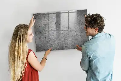 Magnetická popisovacia tabuľa industriálny nástenný dizajn
