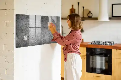 Magnetická popisovacia tabuľa industriálny nástenný dizajn