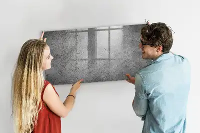 Magnetická popisovacia tabuľa industriálny nástenný dizajn