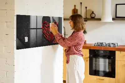 Magnetická popisovateľná tabuľa v tvare srdca z papričiek