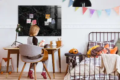 Magnetická popisovateľná tabuľa v dizajne tmavého mramoru