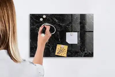 Magnetická popisovateľná tabuľa v dizajne tmavého mramoru