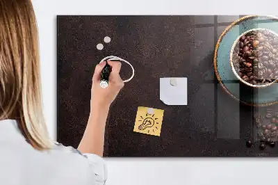 Magnetická popisovateľná tabuľa v tvare šálky kávy