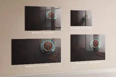 Magnetická popisovateľná tabuľa v tvare šálky kávy