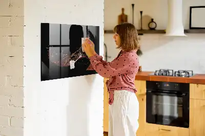 Magnetická popisovacia tabuľa motív rozliaty nápoj