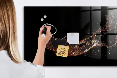 Magnetická popisovacia tabuľa motív rozliaty nápoj
